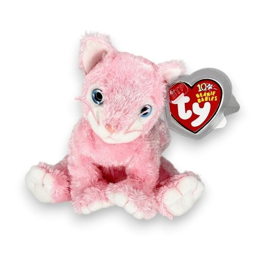 Carnation the Cat | Pretty in Pink Kitty | Mint Heart Tag TY Beanie Baby